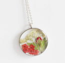 Pressed Flower Pendant Necklace, Real Dried Flower Resin Jewellery