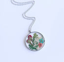 Pressed Flower Pendant Necklace, Real Dried Flower Resin Jewellery