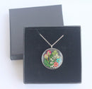 Pressed Flower Pendant Necklace, Real Dried Flower Resin Jewellery