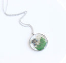 Pressed Flower Pendant Necklace, Real Dried Flower Resin Jewellery