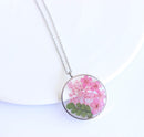 Pressed Flower Pendant Necklace, Real Dried Flower Resin Jewellery