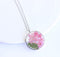 Pressed Flower Pendant Necklace, Real Dried Flower Resin Jewellery