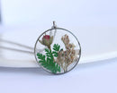 Pressed Flower Pendant Necklace, Real Dried Flower Resin Jewellery