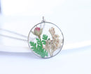 Pressed Flower Pendant Necklace, Real Dried Flower Resin Jewellery