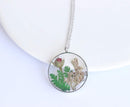 Pressed Flower Pendant Necklace, Real Dried Flower Resin Jewellery