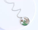 Pressed Flower Pendant Necklace, Real Dried Flower Resin Jewellery