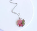 Pressed Flower Pendant Necklace, Real Dried Flower Resin Jewellery