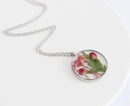 Pressed Flower Pendant Necklace, Real Dried Flower Resin Jewellery