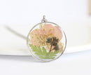 Pressed Flower Pendant Necklace, Real Dried Flower Resin Jewellery