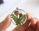 Pressed Flower Pendant Necklace, Real Dried Flower Resin Jewellery