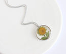 Pressed Flower Pendant Necklace, Real Dried Flower Resin Jewellery