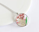 Pressed Flower Pendant Necklace, Real Dried Flower Resin Jewellery