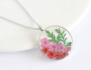 Pressed Flower Pendant Necklace, Real Dried Flower Resin Jewellery