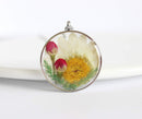 Pressed Flower Pendant Necklace, Real Dried Flower Resin Jewellery