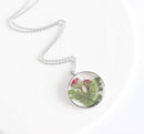 Pressed Flower Pendant Necklace, Real Dried Flower Resin Jewellery