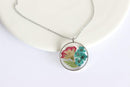 Pressed Flower Pendant Necklace, Real Dried Flower Resin Jewellery