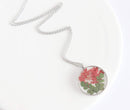 Pressed Flower Pendant Necklace, Real Dried Flower Resin Jewellery