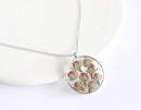 Pressed Flower Pendant Necklace, Real Dried Flower Resin Jewellery