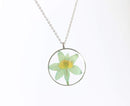 Pressed Flower Pendant Necklace, Real Dried Flower Resin Jewellery