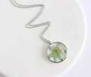 Pressed Flower Pendant Necklace, Real Dried Flower Resin Jewellery