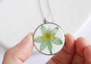 Pressed Flower Pendant Necklace, Real Dried Flower Resin Jewellery