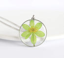 Pressed Flower Pendant Necklace, Real Dried Flower Resin Jewellery