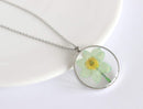 Pressed Flower Pendant Necklace, Real Dried Flower Resin Jewellery