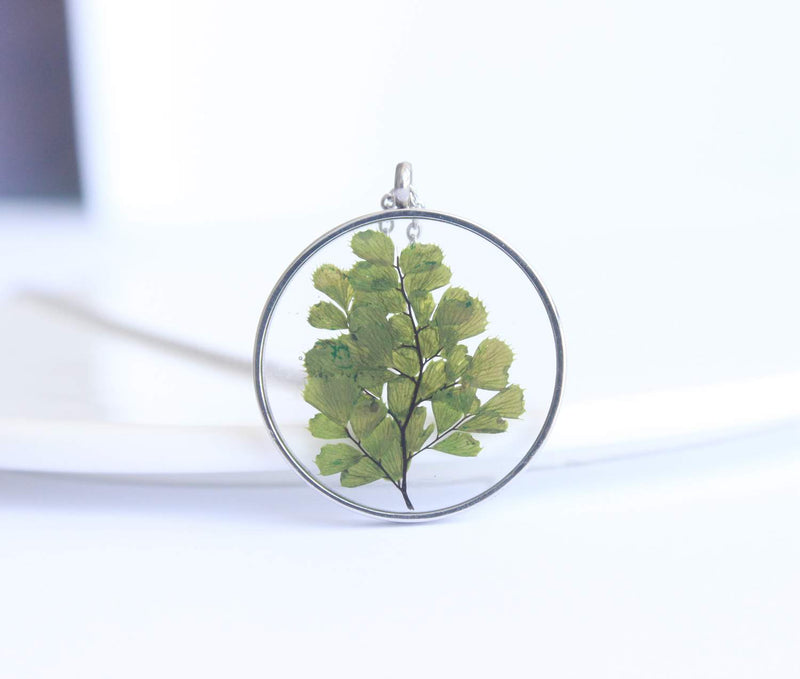 Pressed Flower Pendant Necklace, Real Dried Flower Resin Jewellery