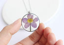 Pressed Flower Pendant Necklace, Real Dried Flower Resin Jewellery