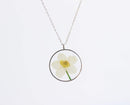 Pressed Flower Pendant Necklace, Real Dried Flower Resin Jewellery