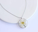 Pressed Flower Pendant Necklace, Real Dried Flower Resin Jewellery