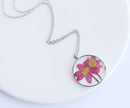 Pressed Flower Pendant Necklace, Real Dried Flower Resin Jewellery