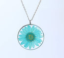 Pressed Flower Pendant Necklace, Real Dried Flower Resin Jewellery