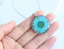 Pressed Flower Pendant Necklace, Real Dried Flower Resin Jewellery