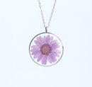 Pressed Flower Pendant Necklace, Real Dried Flower Resin Jewellery