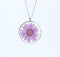 Pressed Flower Pendant Necklace, Real Dried Flower Resin Jewellery