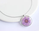 Pressed Flower Pendant Necklace, Real Dried Flower Resin Jewellery