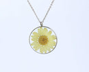 Pressed Flower Pendant Necklace, Real Dried Flower Resin Jewellery