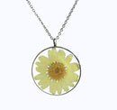 Pressed Flower Pendant Necklace, Real Dried Flower Resin Jewellery