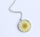 Pressed Flower Pendant Necklace, Real Dried Flower Resin Jewellery