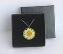 Pressed Flower Pendant Necklace, Real Dried Flower Resin Jewellery