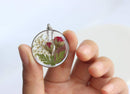 Pressed Flower Pendant Necklace, Real Dried Flower Resin Jewellery