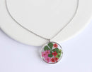 Pressed Flower Pendant Necklace, Real Dried Flower Resin Jewellery