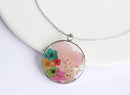 Pressed Flower Pendant Necklace, Real Dried Flower Resin Jewellery