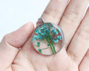 Pressed Flower Pendant Necklace, Real Dried Flower Resin Jewellery