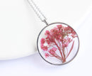 Pressed Flower Pendant Necklace, Real Dried Flower Resin Jewellery