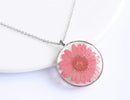 Pressed Flower Pendant Necklace, Real Dried Flower Resin Jewellery