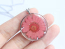 Pressed Flower Pendant Necklace, Real Dried Flower Resin Jewellery