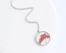 Pressed Flower Pendant Necklace, Real Dried Flower Resin Jewellery