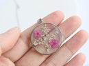 Pressed Flower Pendant Necklace, Real Dried Flower Resin Jewellery